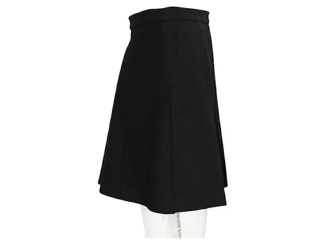 Autre Marque DISEÑADOR CONTEMPORÁNEO Falda plisada negra Negro 