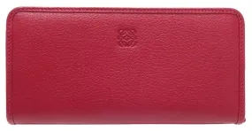 Cartera Larga Loewe en Cuero Rojo Roja 