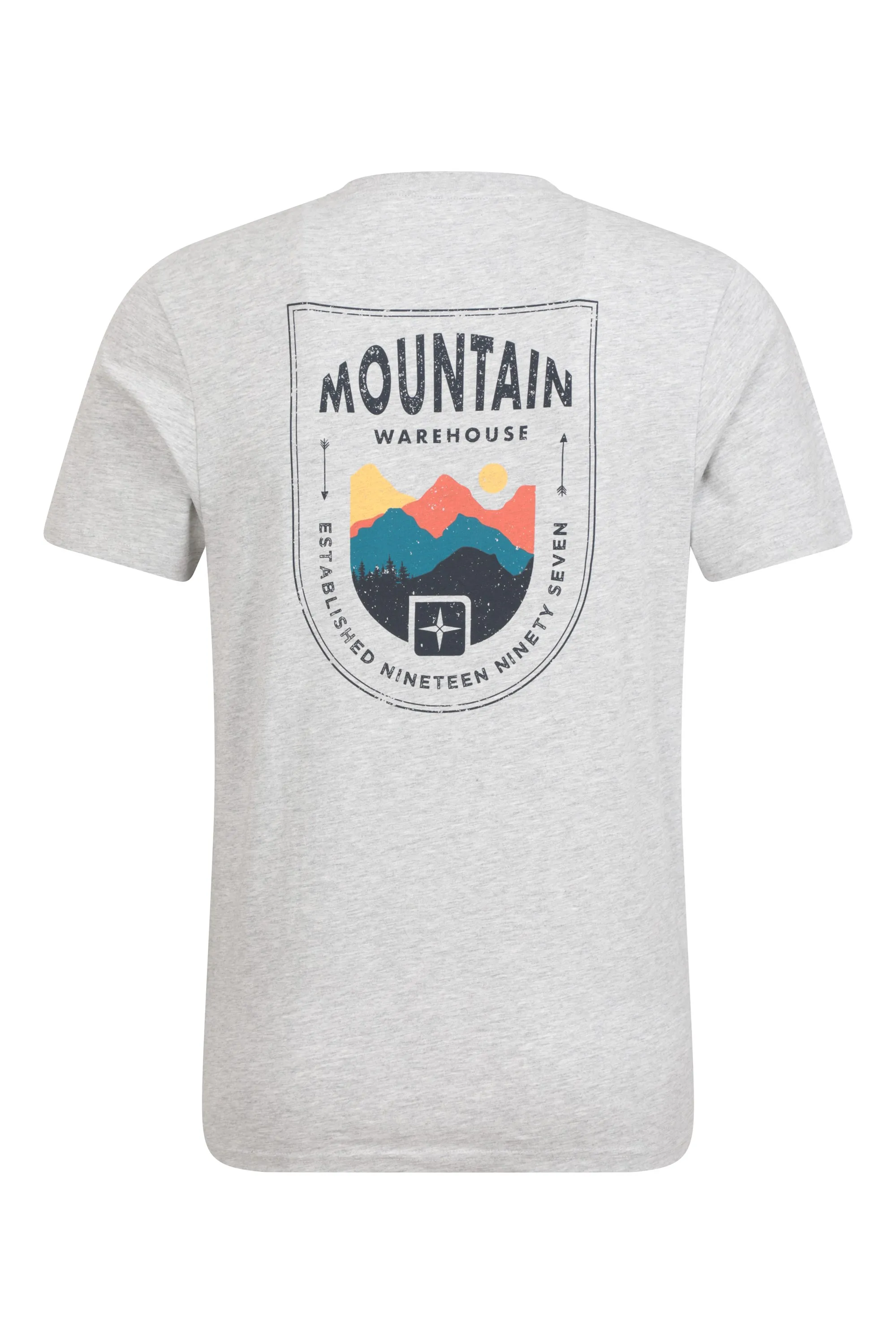 Crest Mountain camiseta orgánica para hombre