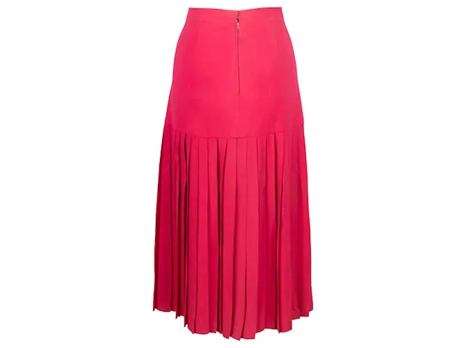 Falda plisada rosa Valentino 