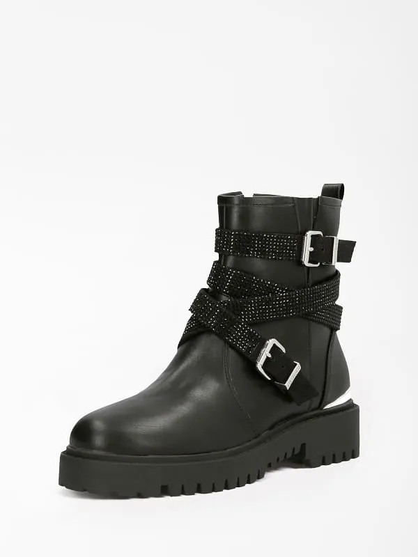 GUESS Ornina Rhinestone Ankle Boot