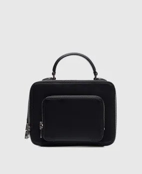Juun.j Black leather bag with logo