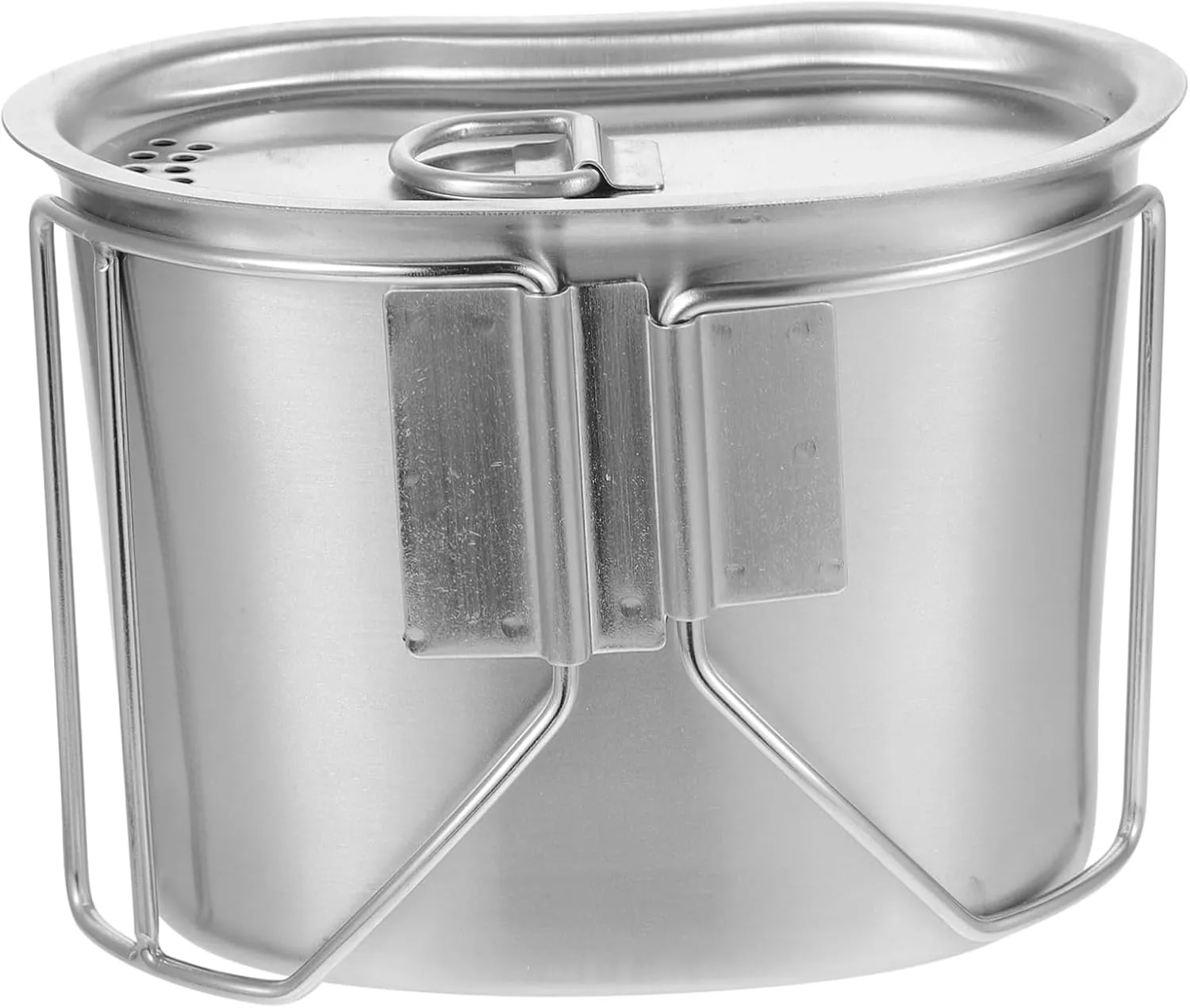 KICHOUSE Fiambrera De Acero Inoxidable Portátil Para Camping Contenedor De Comida y Bebida Al Aire Libre Para Excursiones y Acti