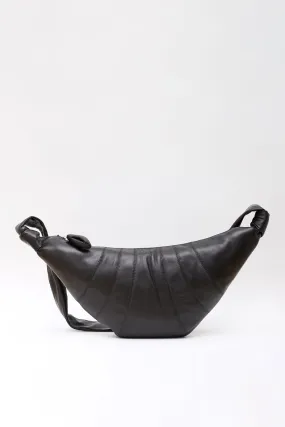 LEMAIRE BLACK MEDIUM CROISSANT BAG