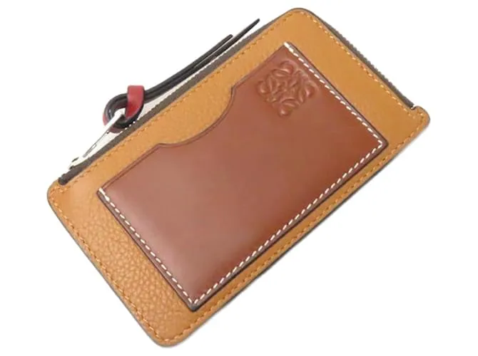 Monedero/portatarjetas Anagram Loewe Camello 