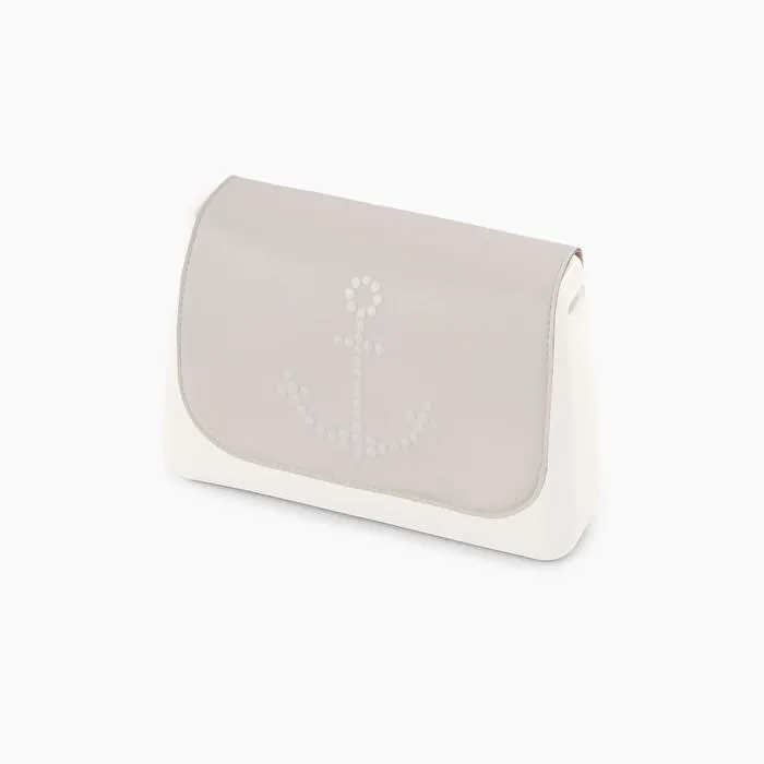Solapa estampada ancla 3D leche O bag glam