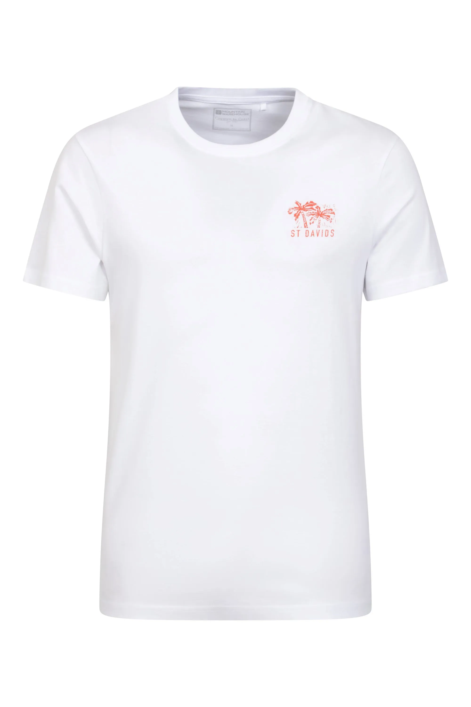 St Davids camiseta orgánica estampada para hombre