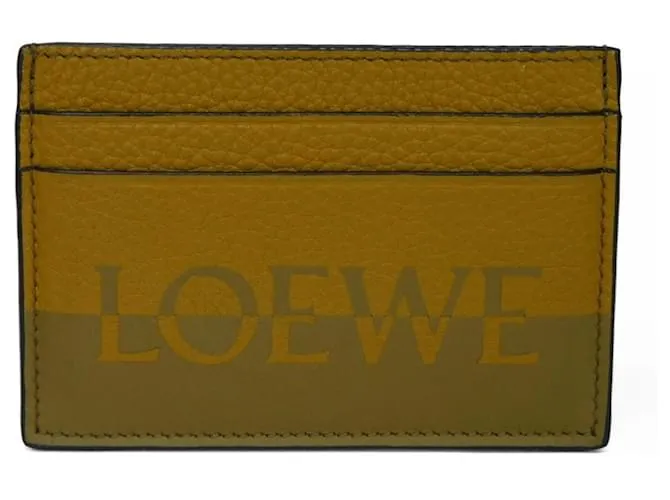 Tarjetero de cuero oliva Loewe Verde oliva 