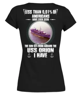 USS Orion (AS-18) T-shirt Camiseta cuello redondo Mujer